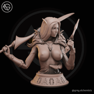 Rina The Drow Demon hunter NSFW