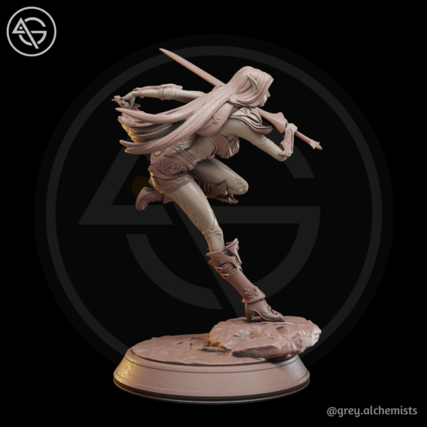 Rina the demon hunter (pose 3) - Image 3