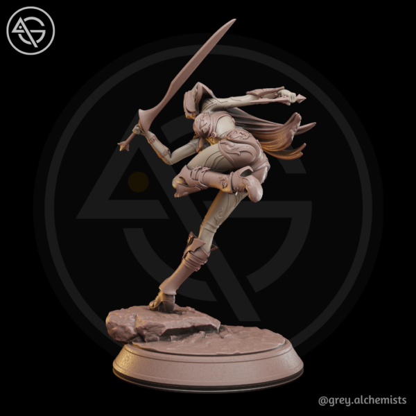 Rina the demon hunter (pose 3) - Image 6