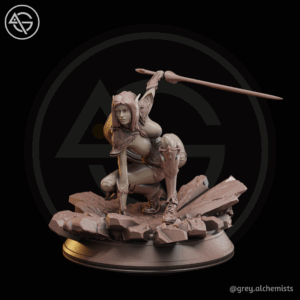 Rina the demon hunter (pose 4) NSFW