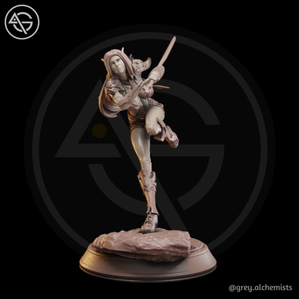 Rina the demon hunter (pose 3) - Image 8