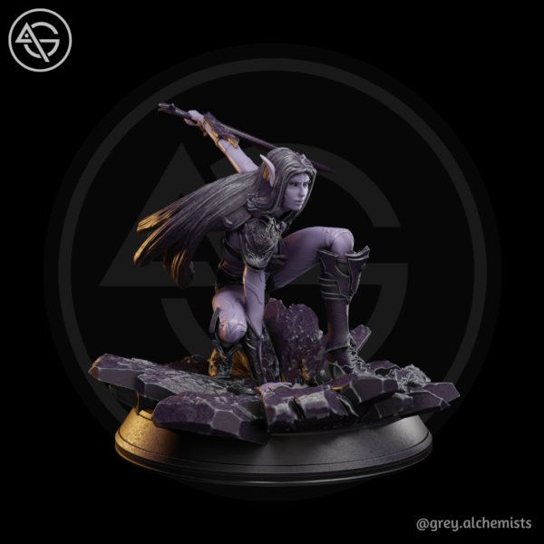 Rina the demon hunter (pose 4) - Image 9