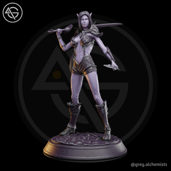 Rina the demon hunter (pose1) - Image 9