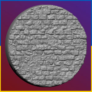 Socle rond Rue 25mm (REF186)