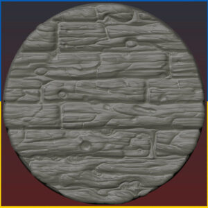 Socle rond Vieux plancher 25mm (REF172)