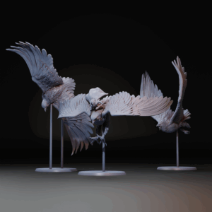 Goldarin sur aigle + aigles géants