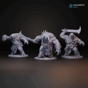 Zarkûl, le tyran des hordes et deux trolls des montagnes