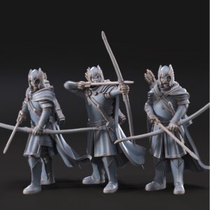 Grey Castle Guard with Long Bows