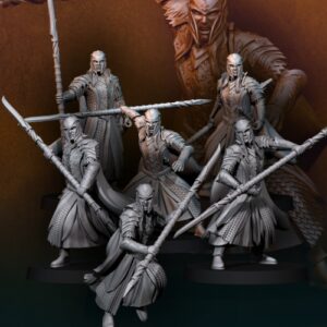 Armoured Wood Elves with spear