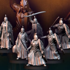 Bloody Elf with Sword and shield