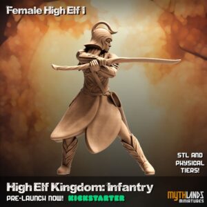 High Elf female with sword I