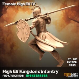 High Elf Female with spear IV