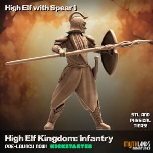 High Elf with spear I