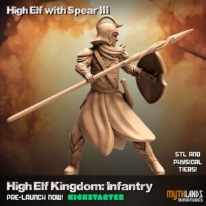 High Elf with spear III