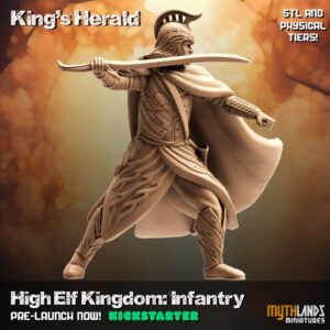 High Elf King Herald (avec casque)
