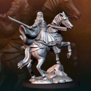 Wood Elf King on Horse Mounted