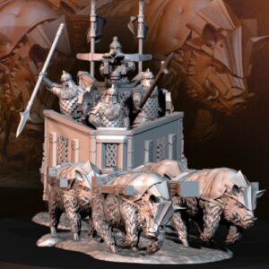 Silver Goat Dwarves Charriot